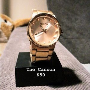 Nixon rose gold watch